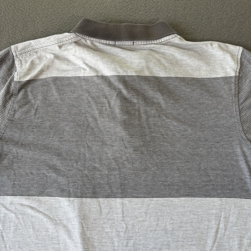 LRG Clothing Equipment Mens Polo Size M VTG Y2K Skate‎ Colorblock Striped 2000s - Picture 10 of 11